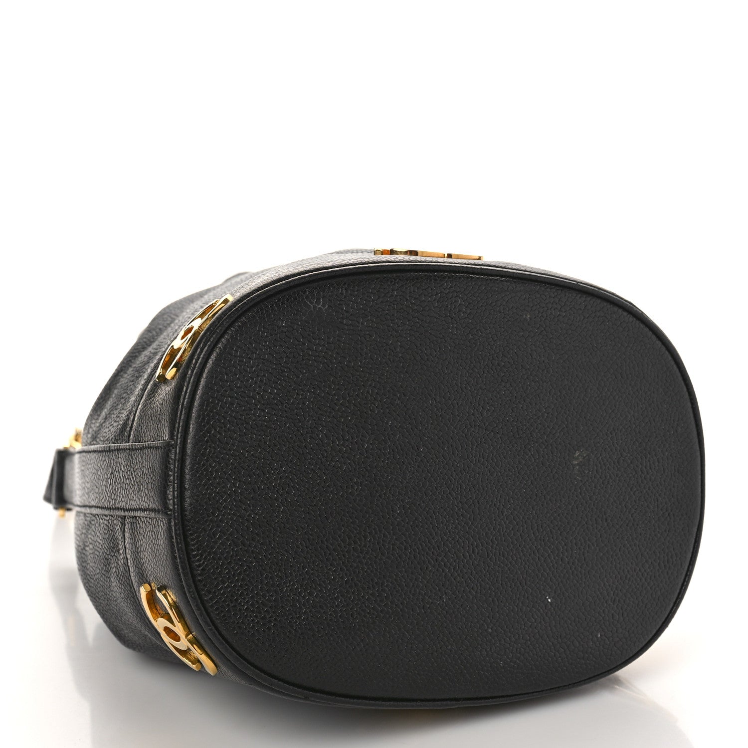 Chanel Caviar CC Drawstring Shoulder Bag Black 4 of 9