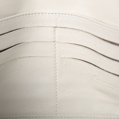 Christian Dior Lambskin Cannage New Lock Pouch White 9 of 11