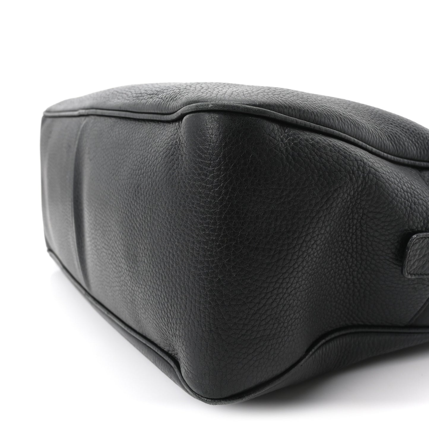 Pebbled Calfskin Medium Soho Bowler Black