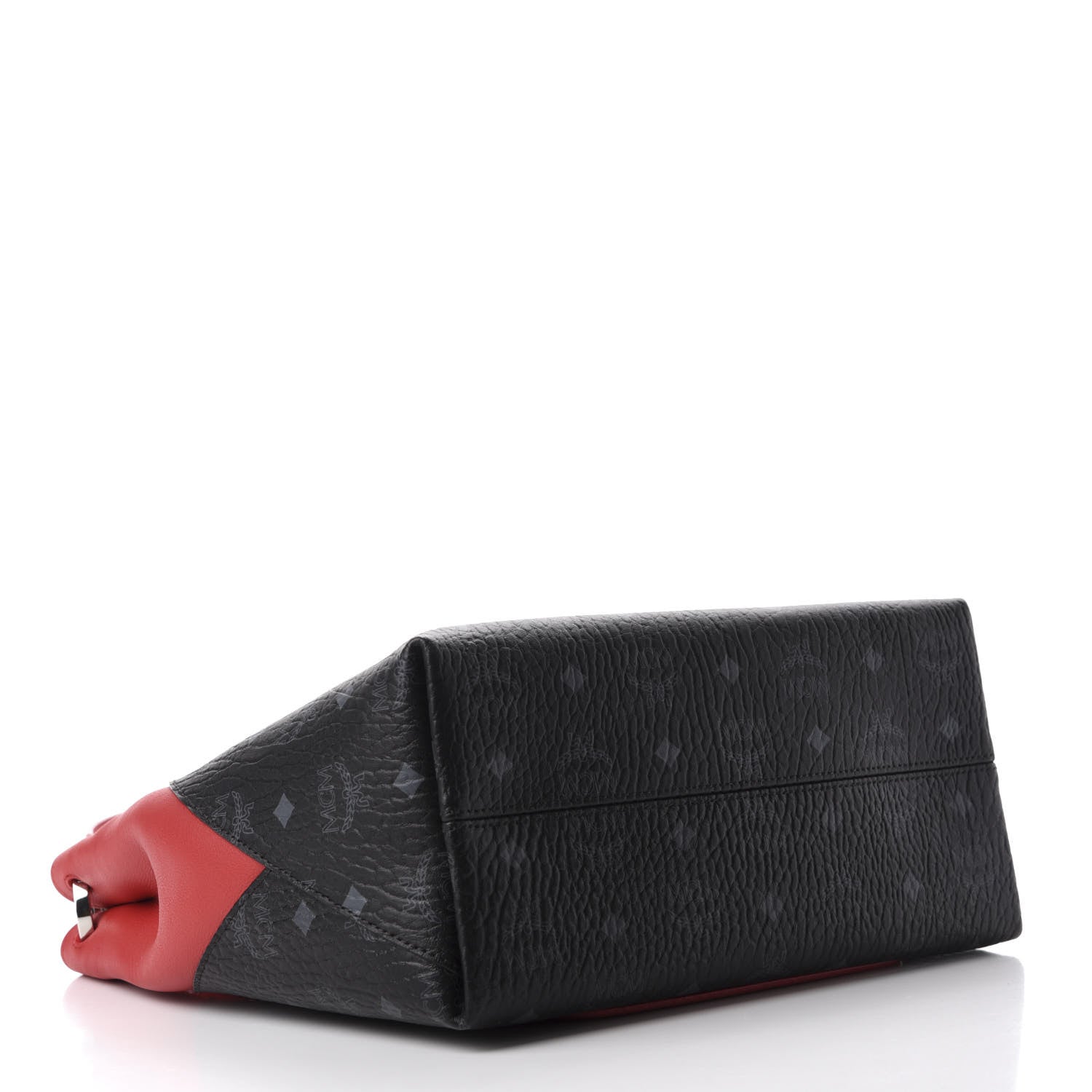 MCM Visetos Medium Klara Hobo Red Black 5 of 12