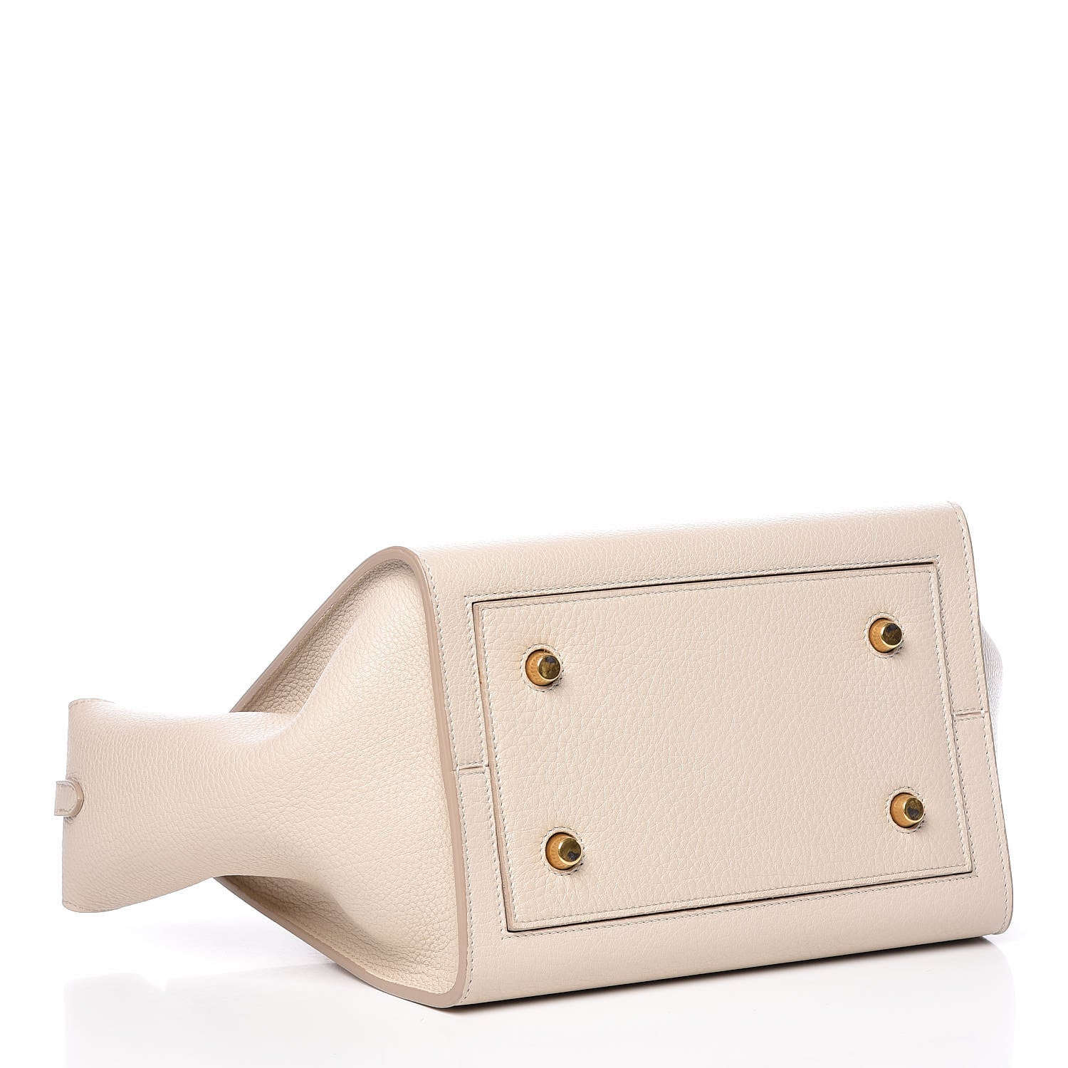 Celine Crisped Calfskin Mini Tie Knot Tote Chalk 4 of 14
