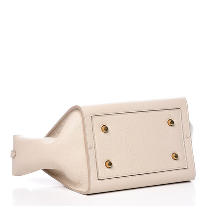 Celine Crisped Calfskin Mini Tie Knot Tote Chalk 4 of 14