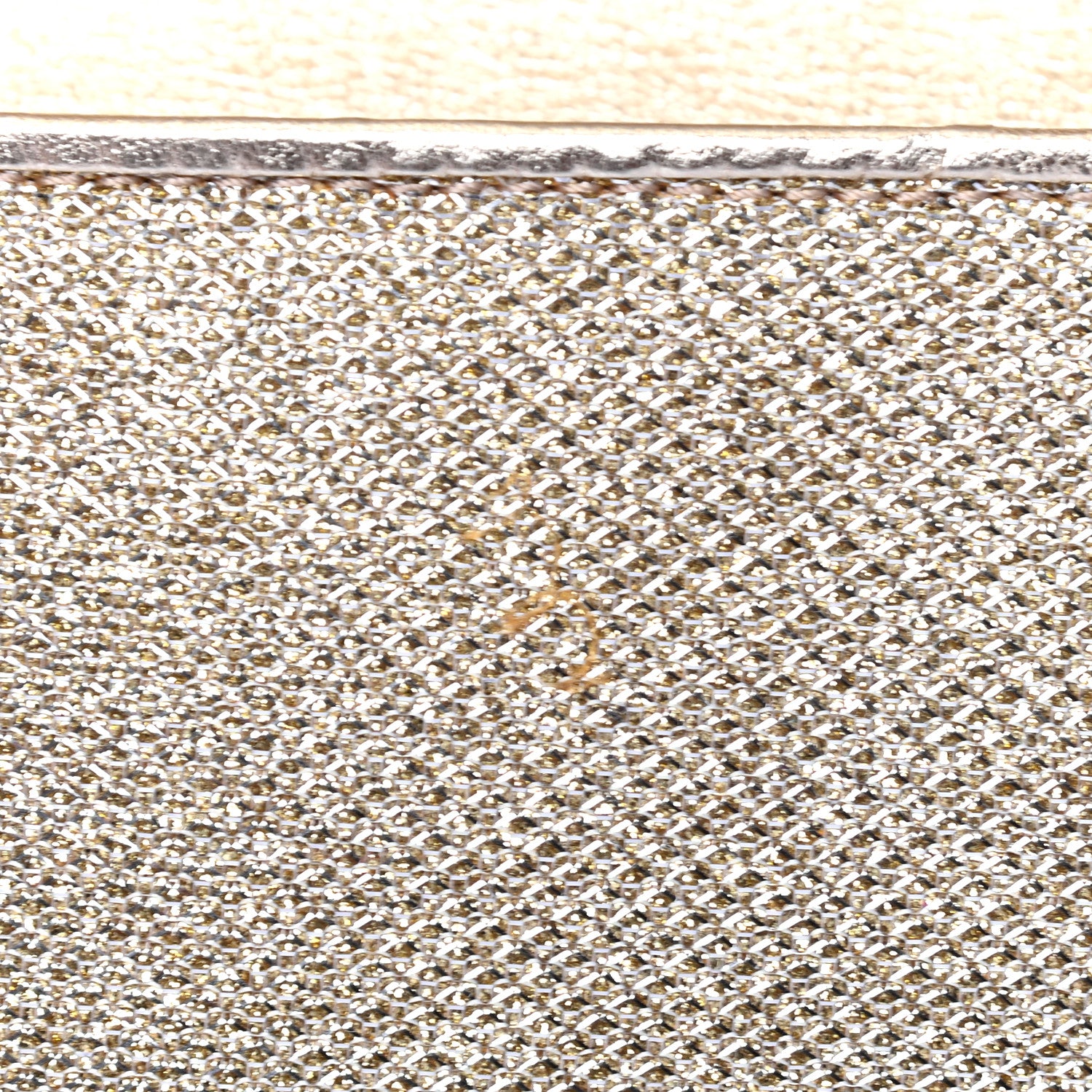 Jimmy Choo Glitter Fabric Milla Clutch Champagne 10 of 10