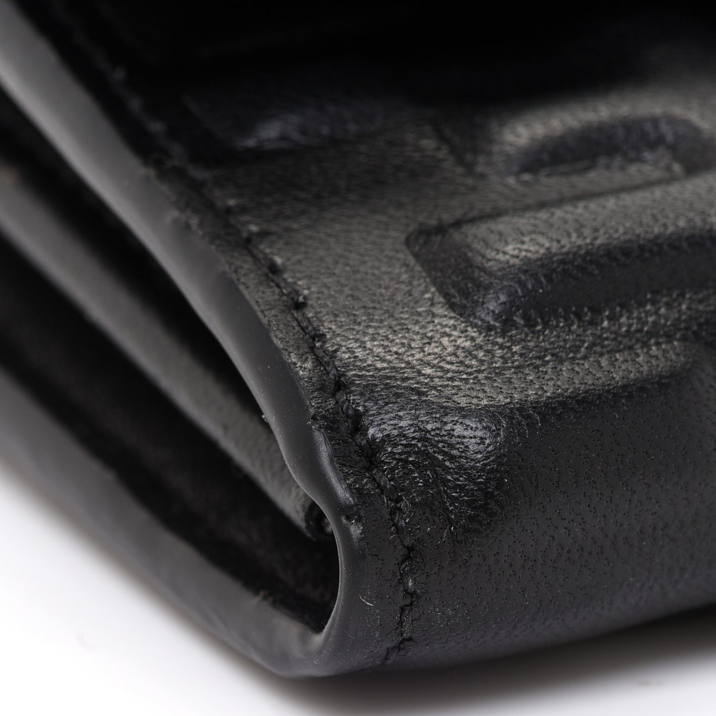 Nappa Matisse FF Embossed Continental Wallet On Chain Black