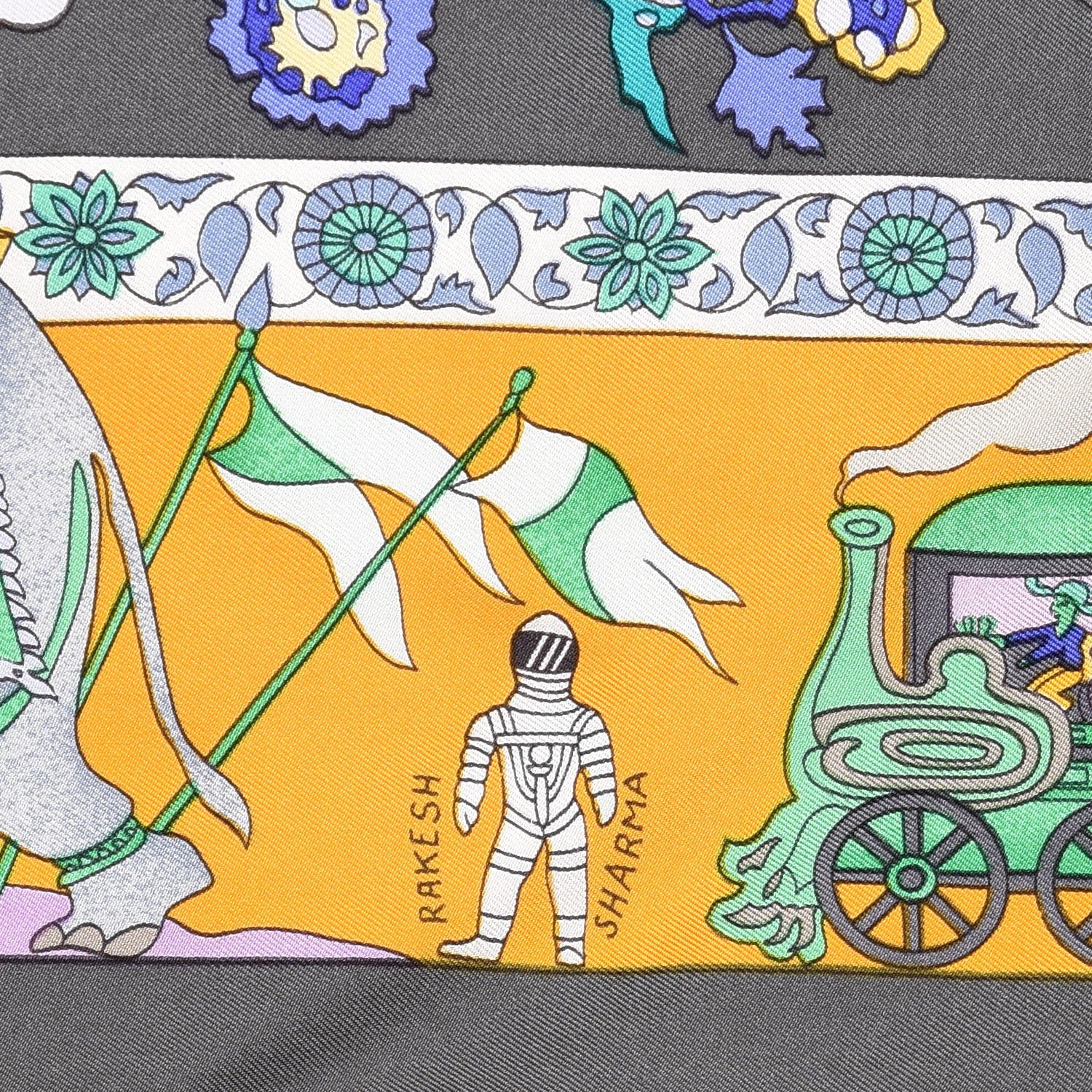 Hermes Silk Fantaisies Indiennes Scarf 90 3 of 9