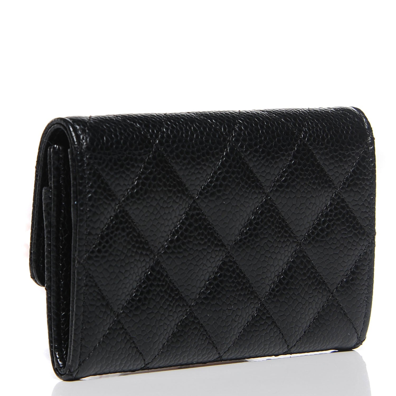 Chanel Caviar Quilted Flap Card Holder Black 3 of 9