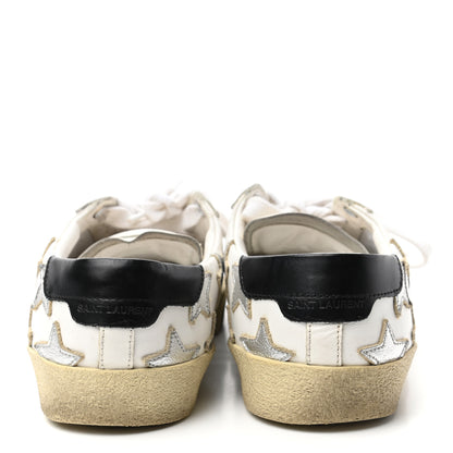 Saint Laurent Nappa Star Court Sneakers 37.5 Off White 6 of 9