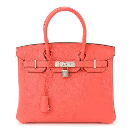 Hermes Taurillon Clemence Birkin 30 Rose Jaipur 1 of 11