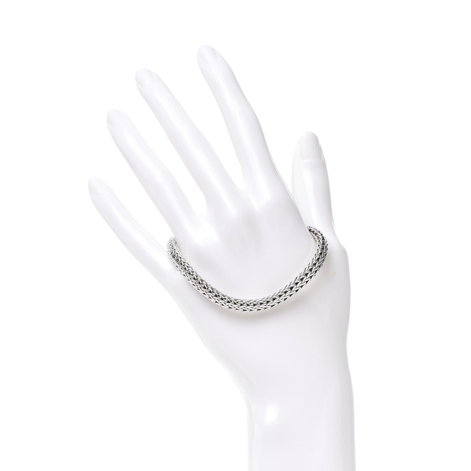 John Hardy Sterling Silver Diamond 6.5mm Classic Chain Bracelet 2 of 4