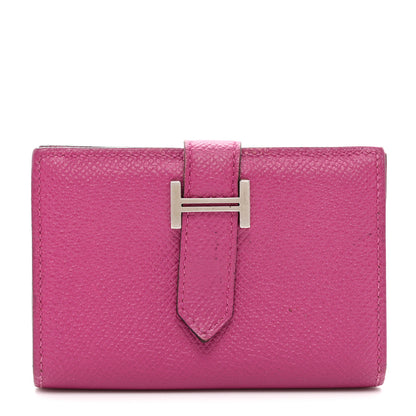 Hermes Epsom Mini Bearn Wallet Rose Pourpre 1 of 12
