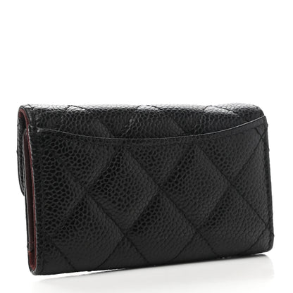 Chanel Caviar Quilted 6 Key Holder Black 3 of 9