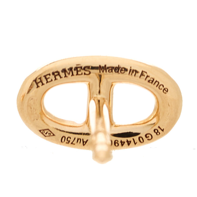 Hermes 18K Rose Gold TPM Farandole Stud Earrings 4 of 4