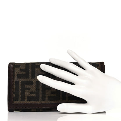 Fendi Zucca Continental Wallet Tobacco 2 of 10