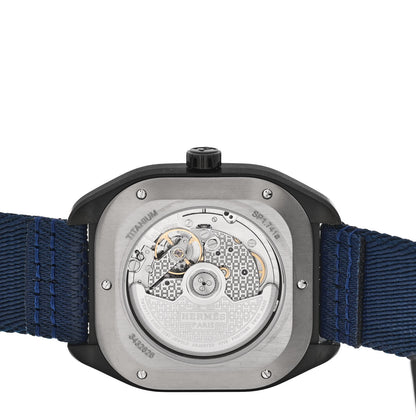 Hermes DLC Coated Titanium Nylon 39mm H08 Automatic Watch Bleu Abysse 4 of 5
