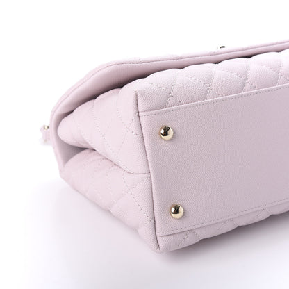 Chanel Caviar Quilted Small Coco Handle Flap Lilas Lilac 8 of 10