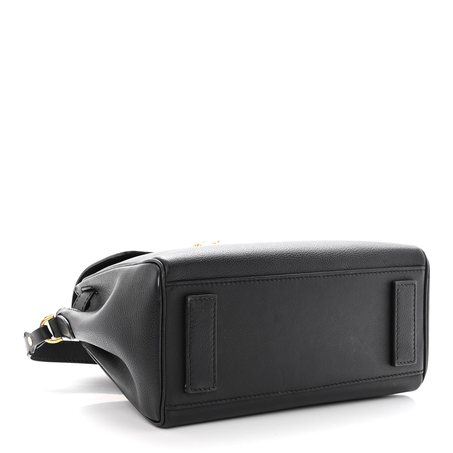 Versace Calfskin Medium La Medusa Top Handle Handbag Black 4 of 12