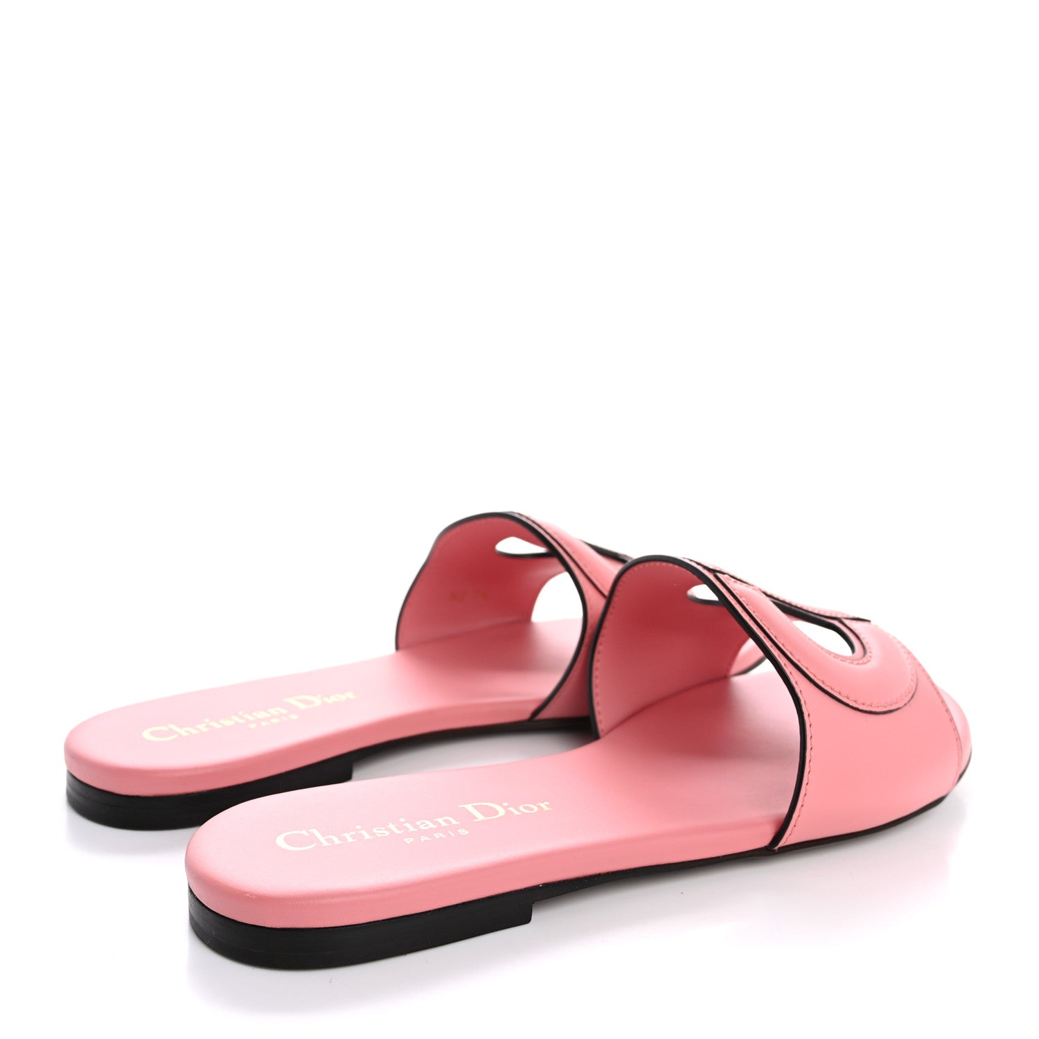 Christian Dior Calfskin D-Club Mule Sandal 35 Peach Boss 5 of 11