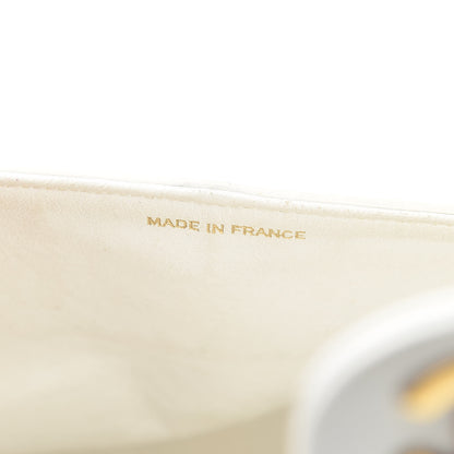 Chanel Lambskin Quilted Medium Double Flap White 7 of 21