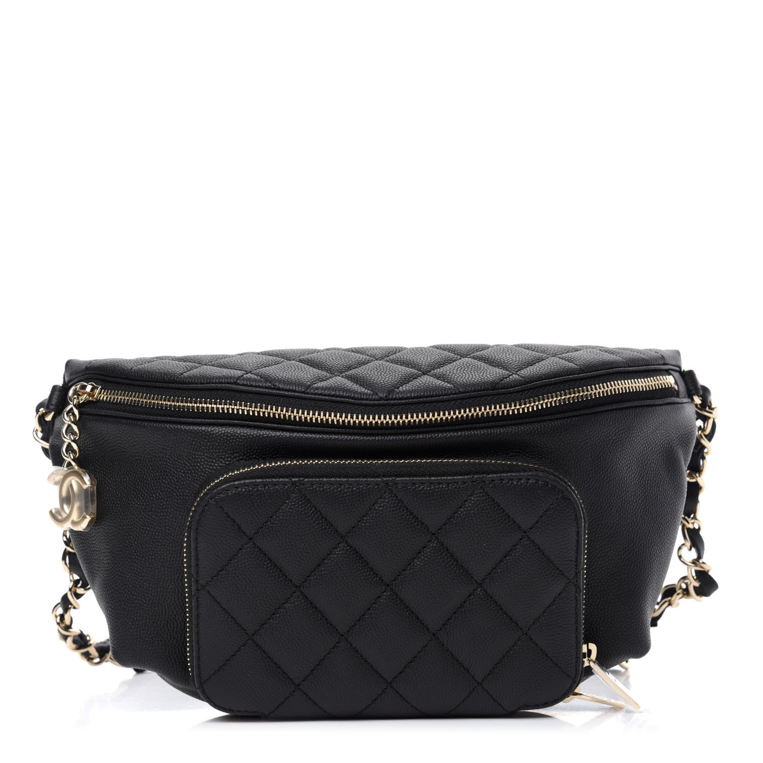 Chanel Caviar Quilted Business Affinity Waist Belt Bag Black 1 of 10