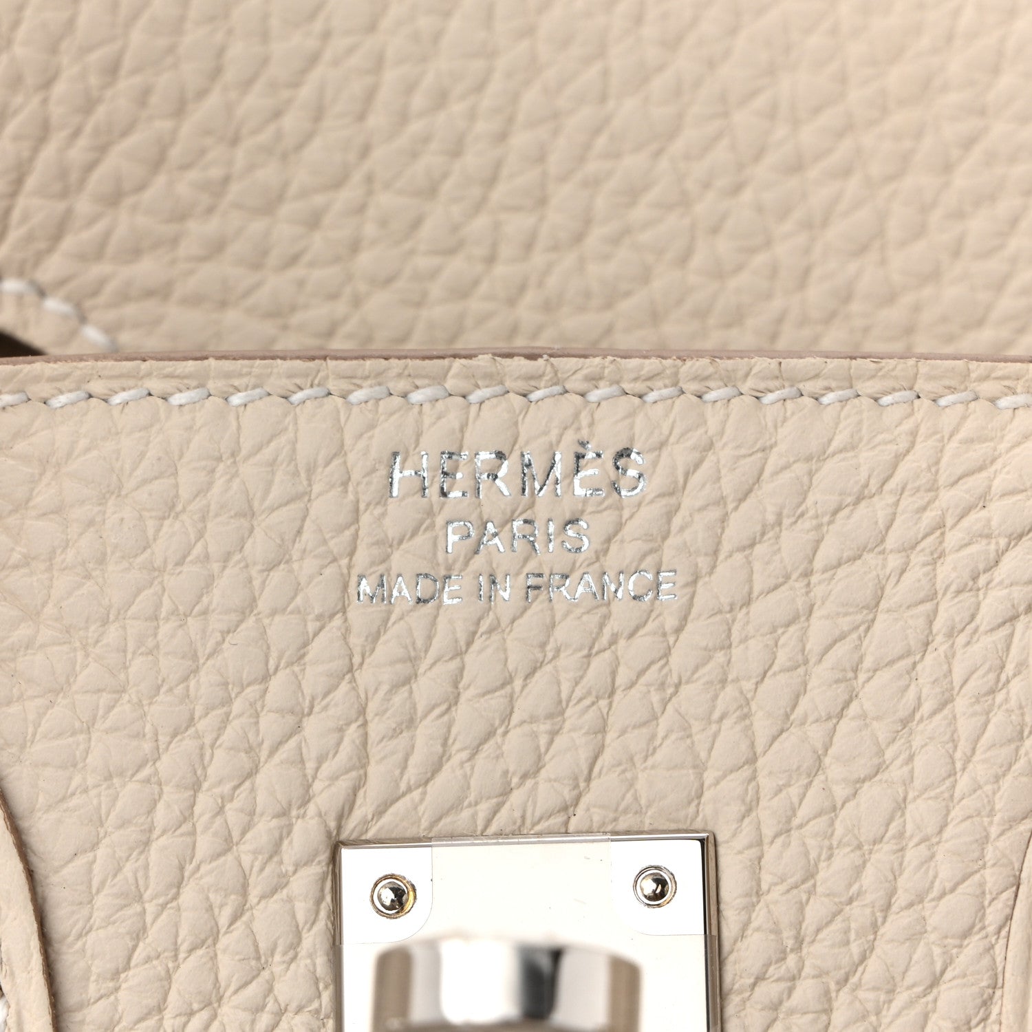 Hermes Togo Birkin 25 Craie 6 of 11