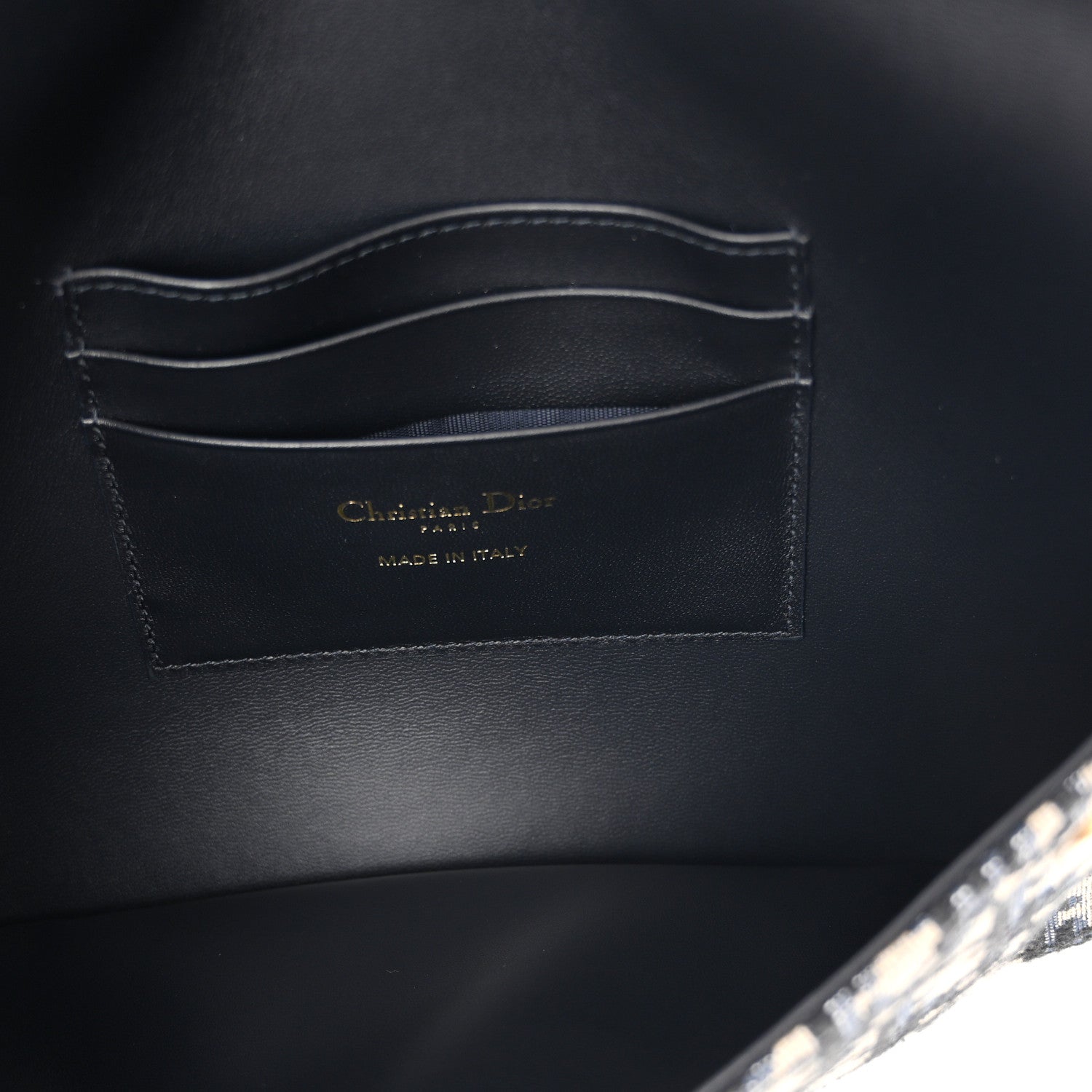 Christian Dior Oblique Saddle Pouch Blue 5 of 11