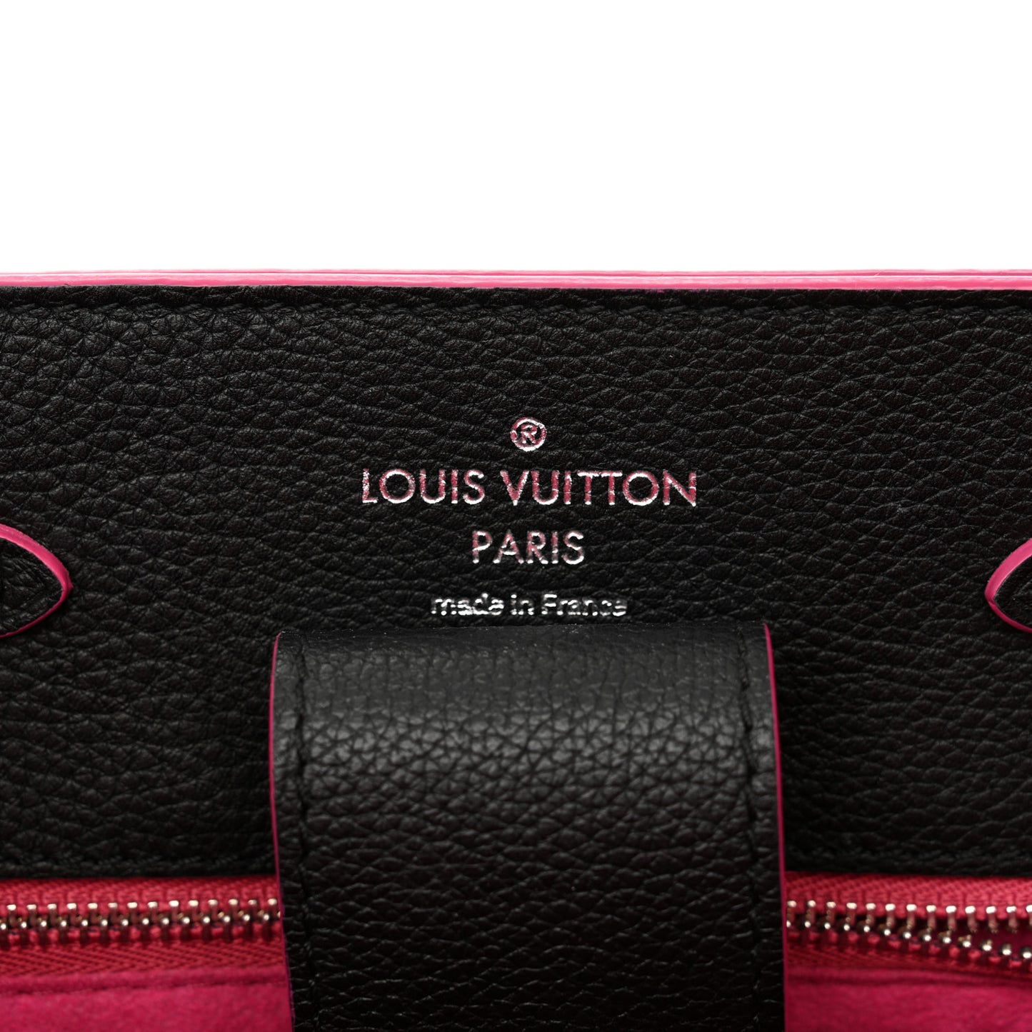 Calfskin Lockme Bucket Black