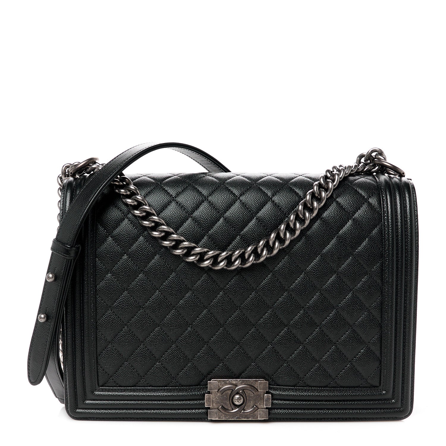 Chanel Caviar Quilted Large Boy Flap Black 1 of 10