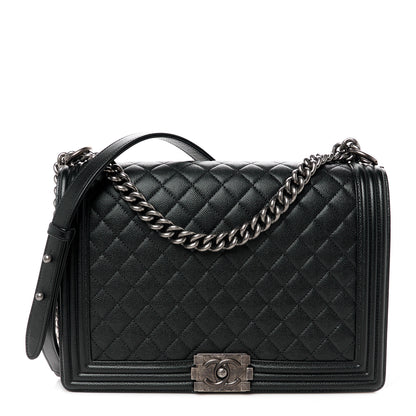 Chanel Caviar Quilted Large Boy Flap Black 1 of 10