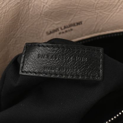 Saint Laurent Crinkled Calfskin Matelasse Monogram Medium Niki Chain Satchel Light Natural 8 of 11