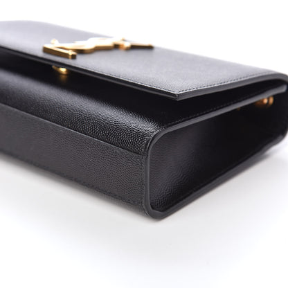 Saint Laurent Grain De Poudre Small Monogram Kate Satchel Black 8 of 8