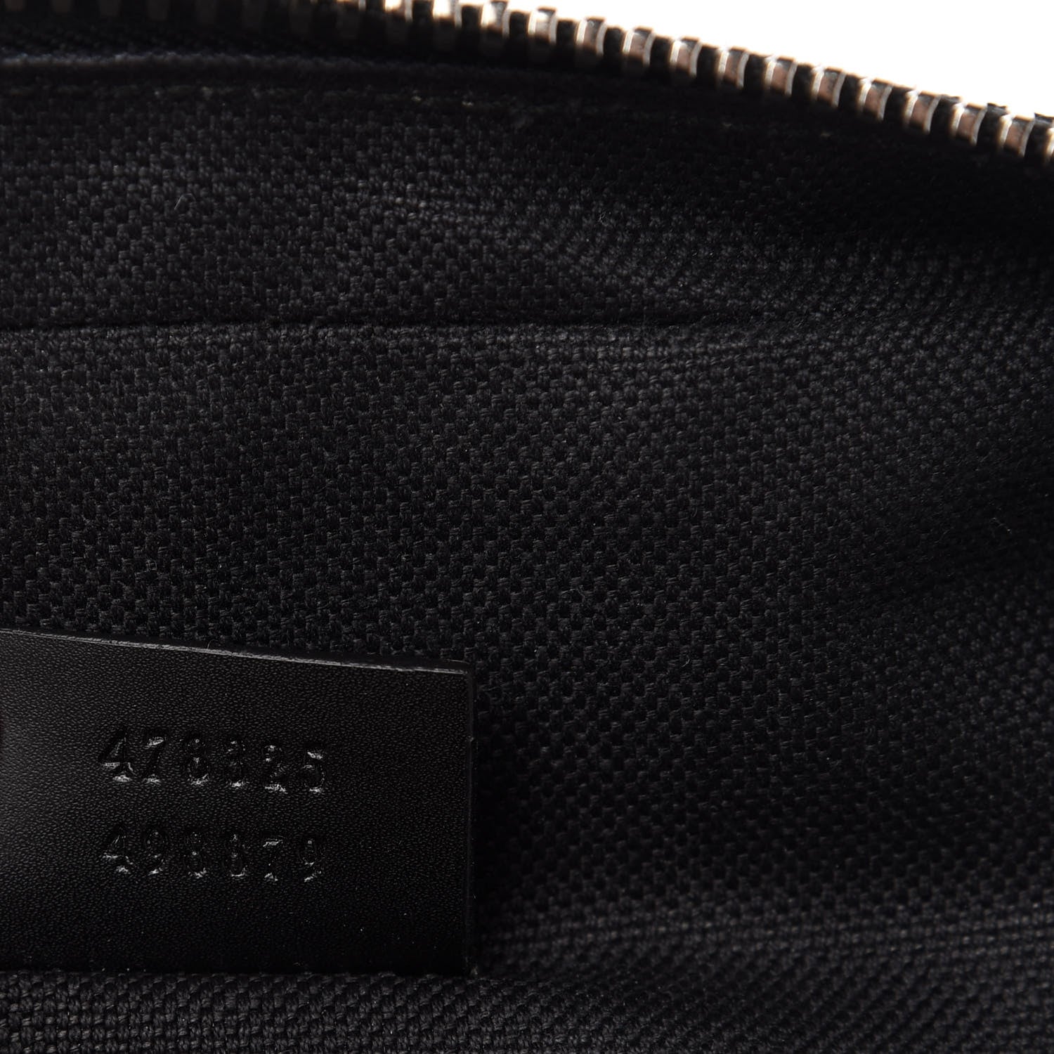 Gucci GG Supreme Monogram Web Belt Bag Black Grey 9 of 11
