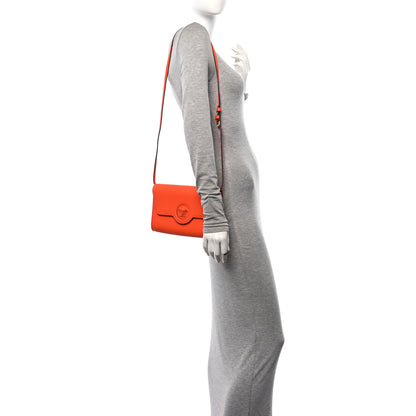 Versace Grained Calfskin La Medusa Crossbody Bag Orange 2 of 9