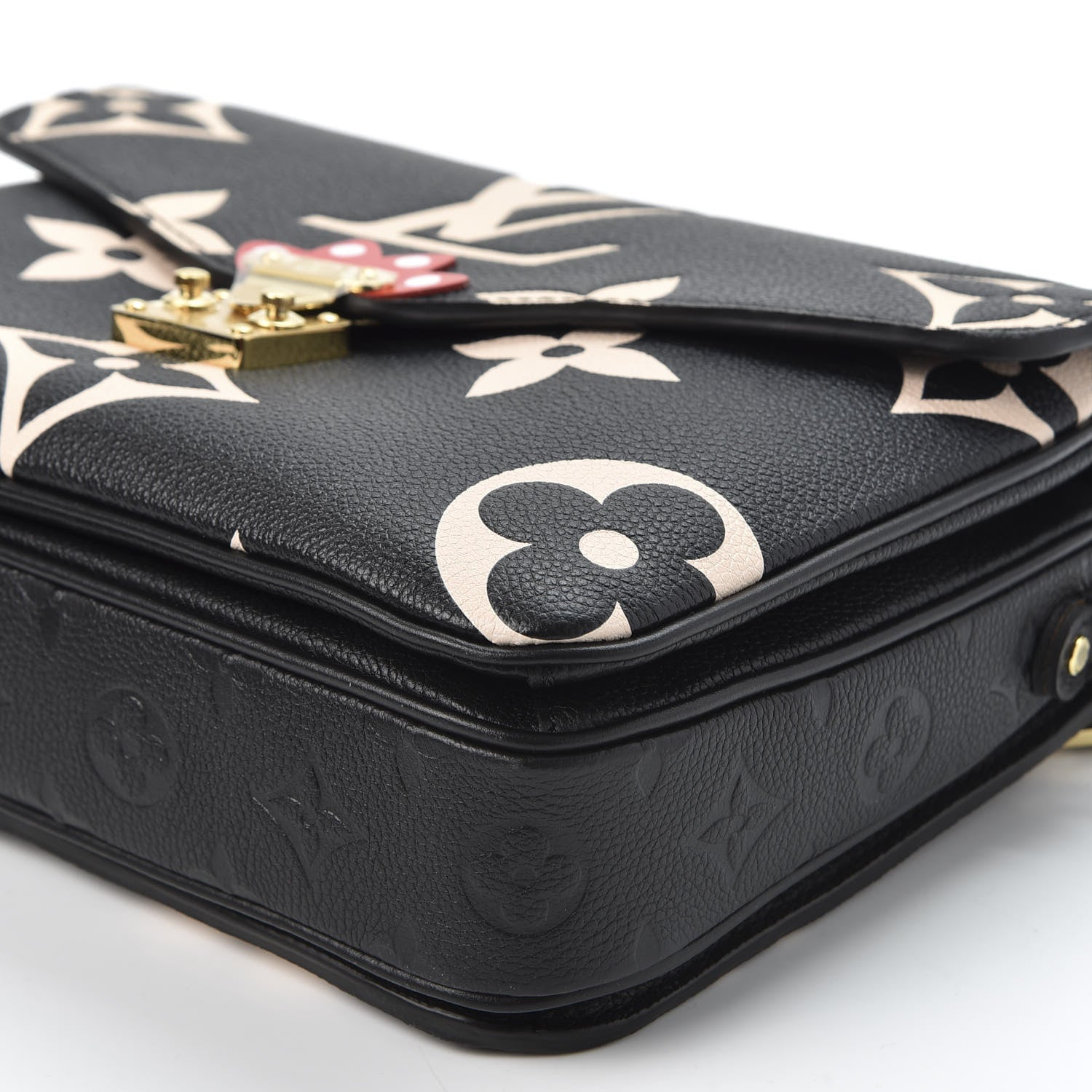 Louis Vuitton Empreinte Monogram Giant Crafty Pochette Metis Black Creme 6 of 8