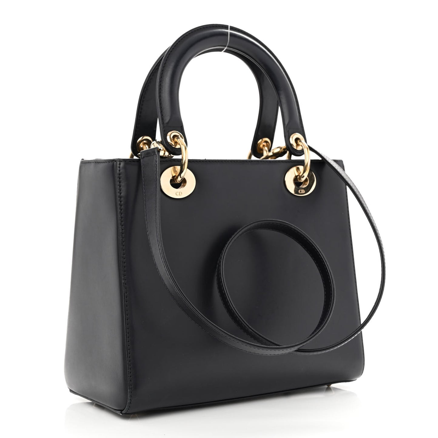 Calfskin Pockets Medium Lady Dior Blue