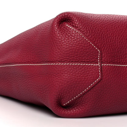 Hermes Taurillon Clemence Double Sens 36 Reversible Tote Rubis Rose Jaipur 14 of 16