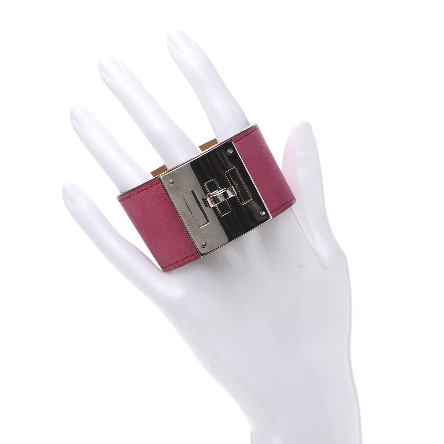Taurillon Gaucho Kelly Dog Bracelet Fuchsia