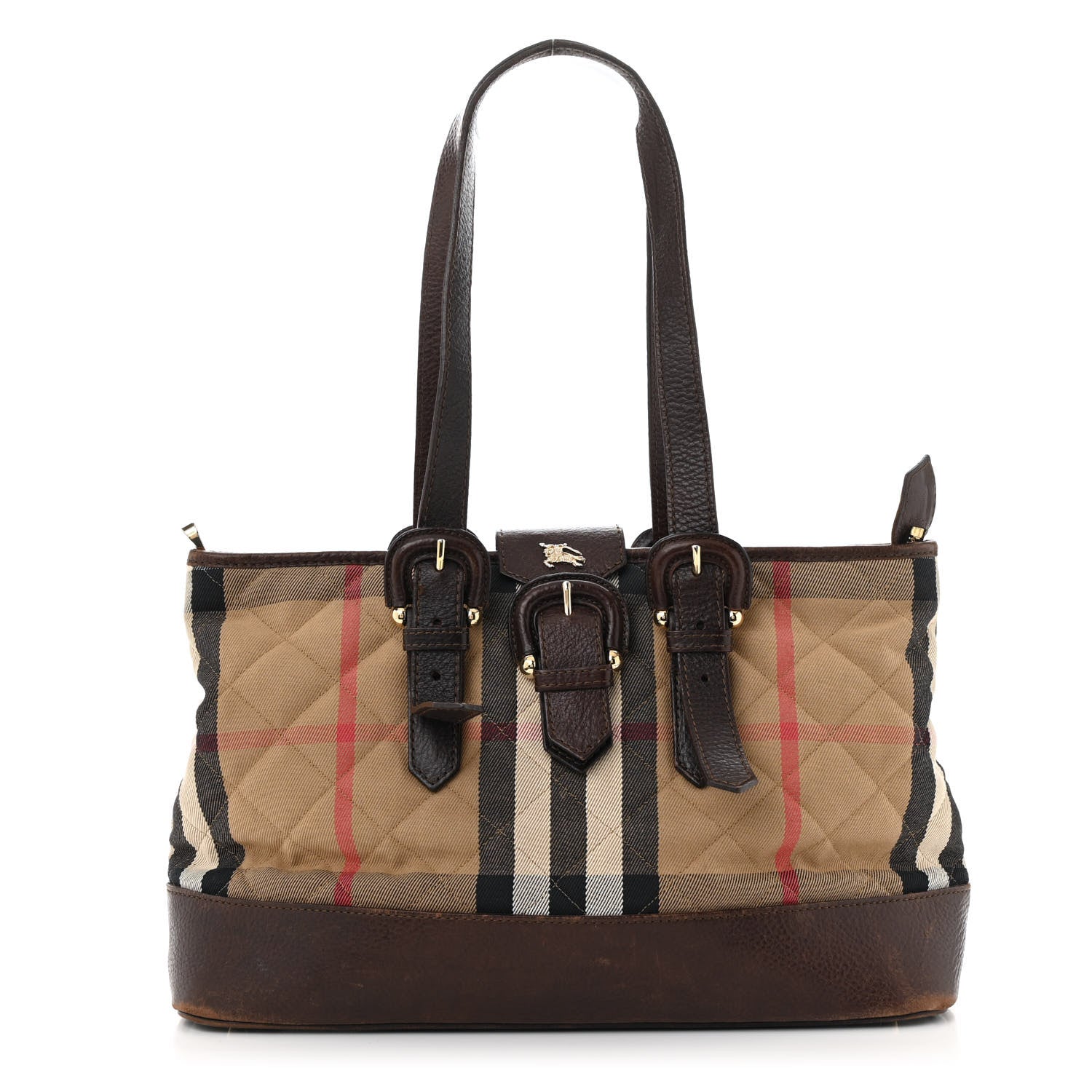 Burberry House Check Quilted Tote Brown 1 of 18
