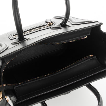 Celine Smooth Calfskin Nano Luggage Black 6 of 7