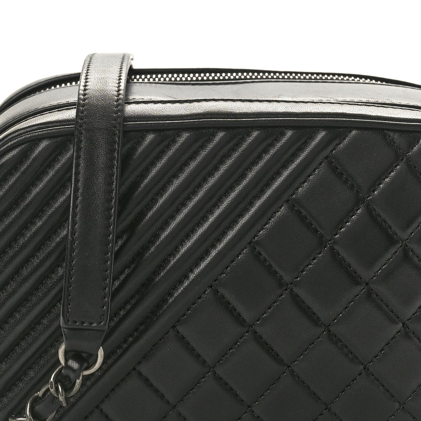 Lambskin Small Coco Boy Camera Case Black