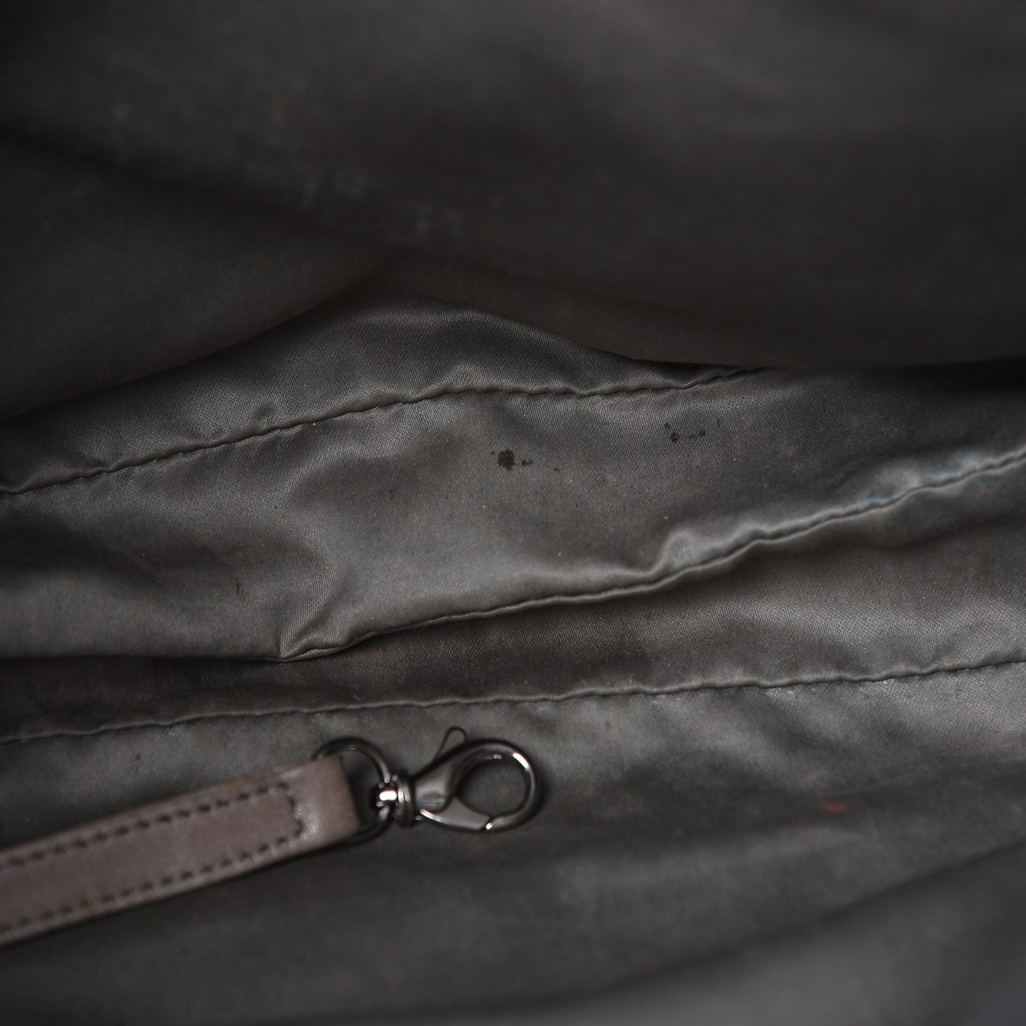 Lambskin Quilted Padded Envelope Flap Black