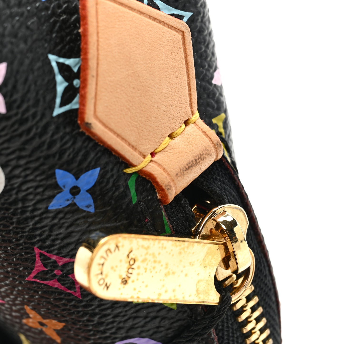 Monogram Multicolor Cosmetic Pouch Black Grenade