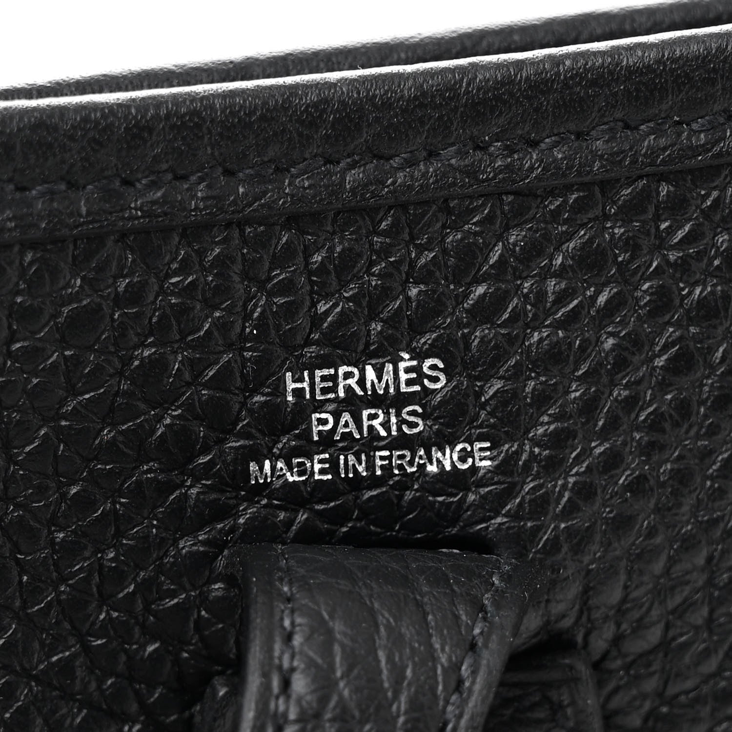 Hermes Taurillon Clemence Evelyne TPM Black 6 of 10