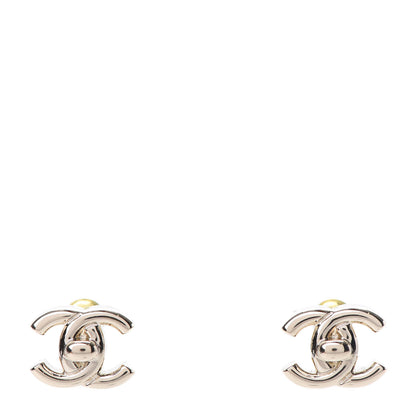 Chanel Metal CC Turnlock Earrings Gold 1 of 5