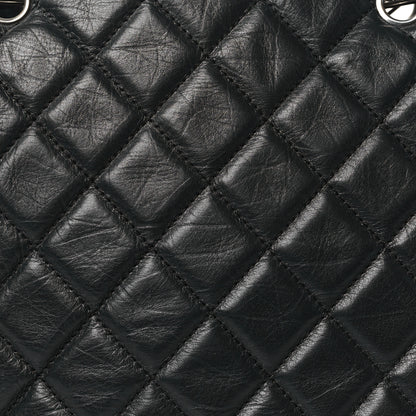 Chanel Aged Calfskin Quilted Large Cotton Club Tote Black 8 of 10