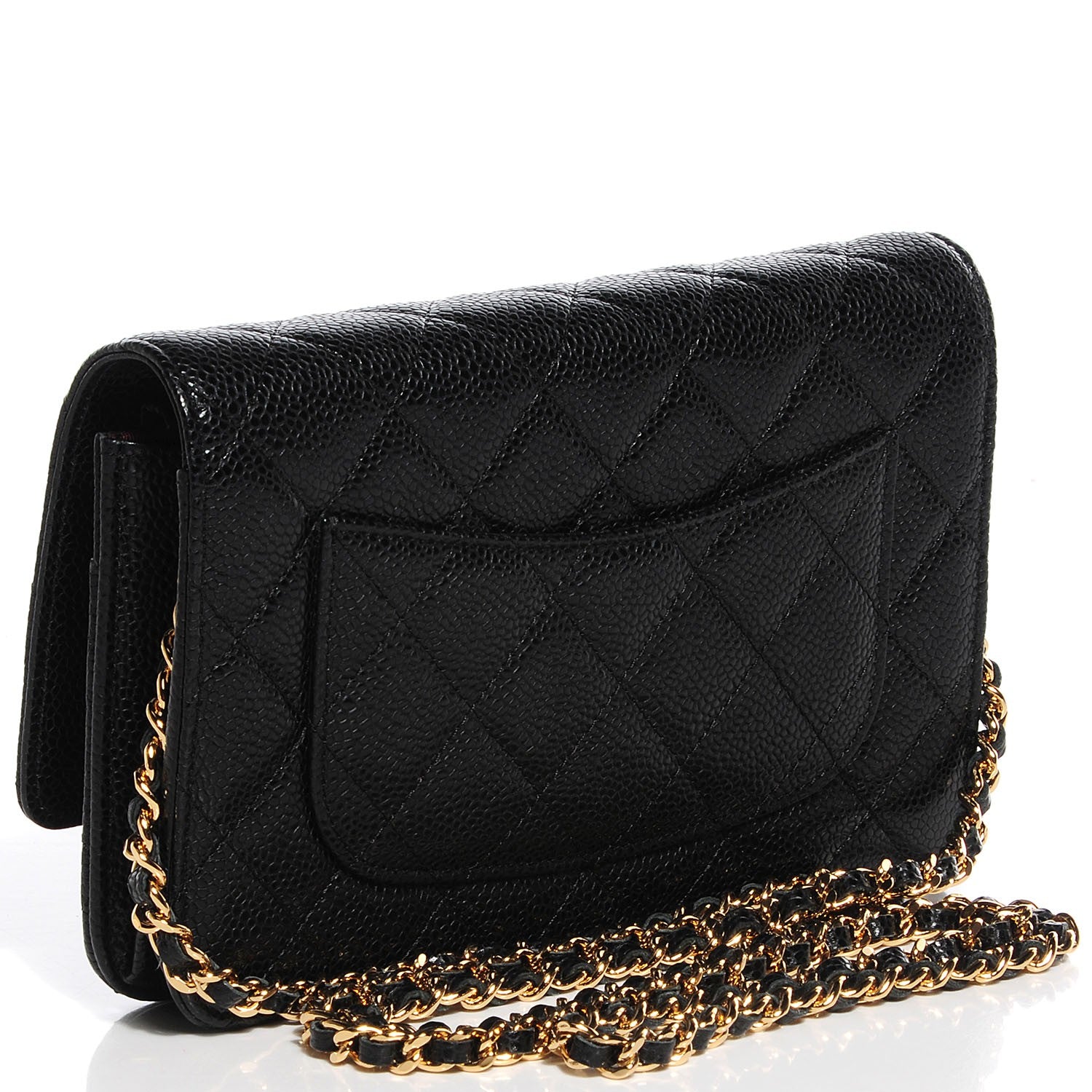 Chanel Caviar Quilted Wallet On Chain WOC Black 3 of 9
