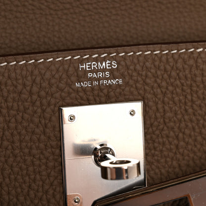 Hermes Togo Kelly Retourne 28 Etoupe 6 of 13