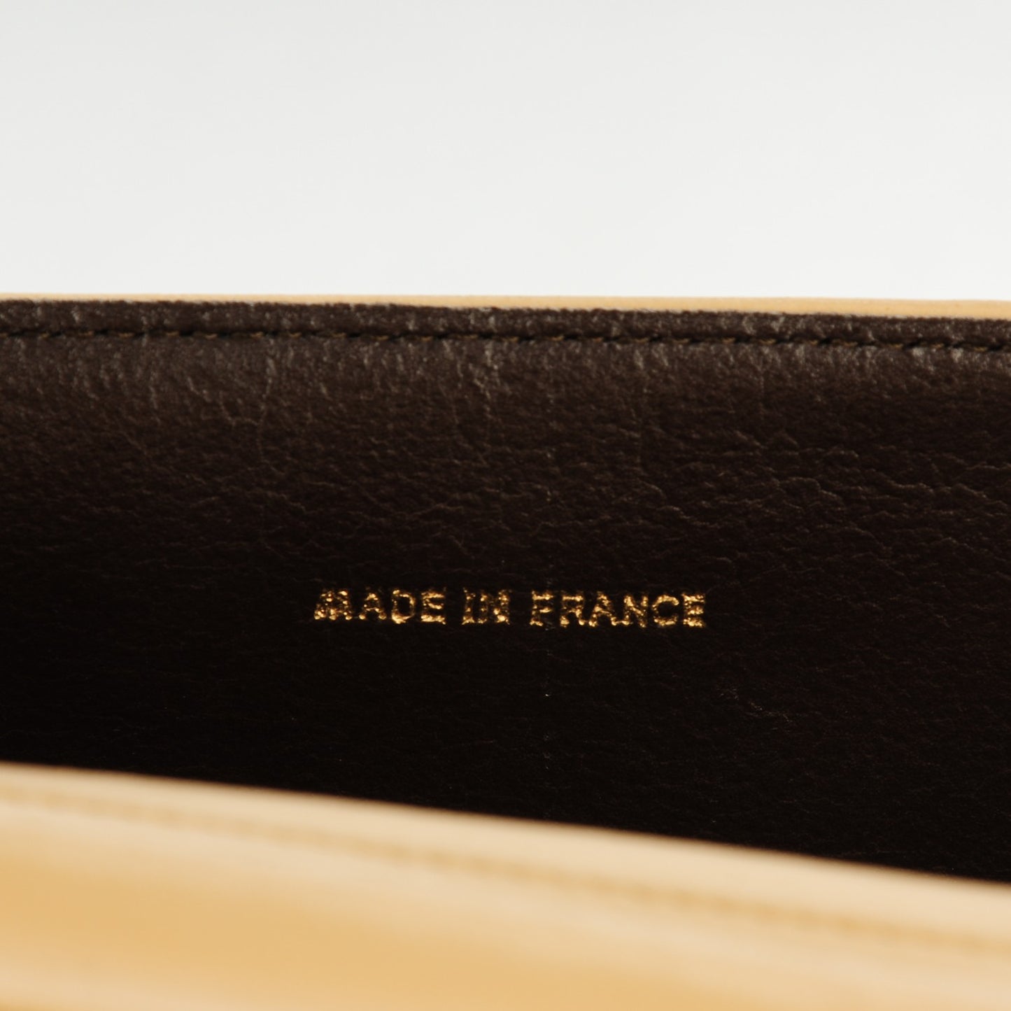 Lambskin Quilted Small Single Flap Beige