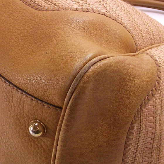Gucci Straw Leather Pelham Tan 6 of 10