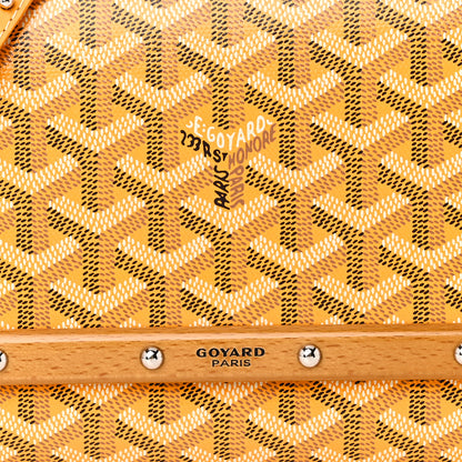 Goyard Goyardine Monte Carlo Bois Clutch With Strap Yellow 8 of 11