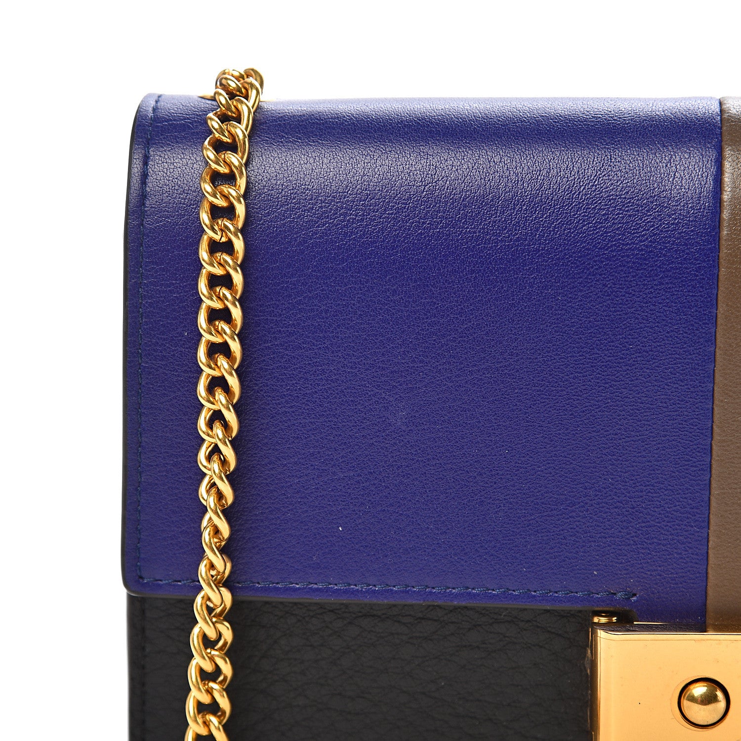 Mulberry Smooth Calfskin Cheyne Clutch Indigo Clay Black 11 of 12
